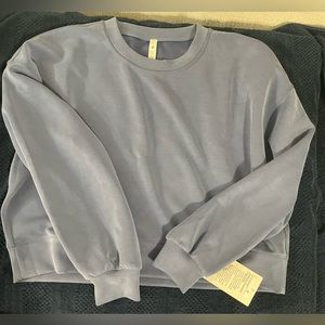 New with tags. Lululemon water drop perfectly oversized crew size 12